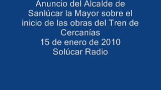 El Alcalde de Sanlúcar la Mayor, Juan Escámez, acaba de anun