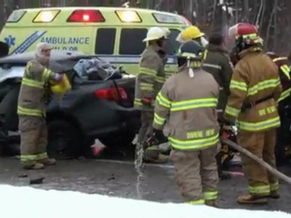 Accident sortie Est de Malartic
