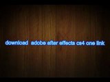 download  adobe after effects cs4 one link