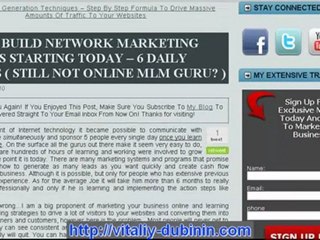 Build Network Marketing Business TODAY