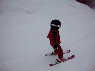 LORANE ON COMPLIQUE PISTE BLEUE POUDREUSE