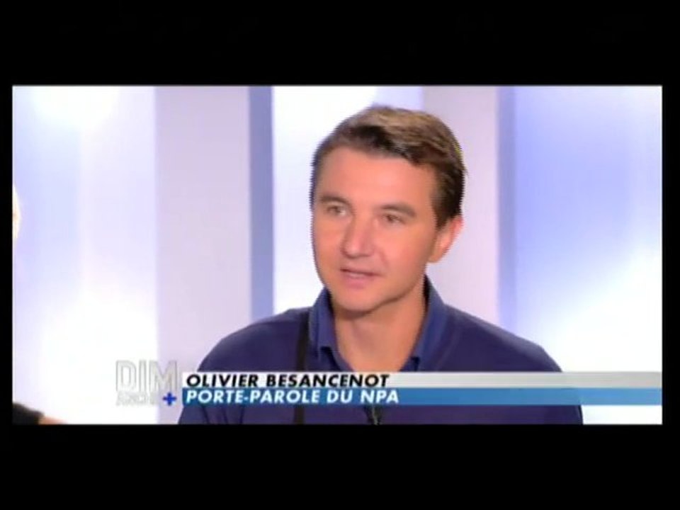 Olivier Besancenot à Dimanche Plus le 17 01 2010