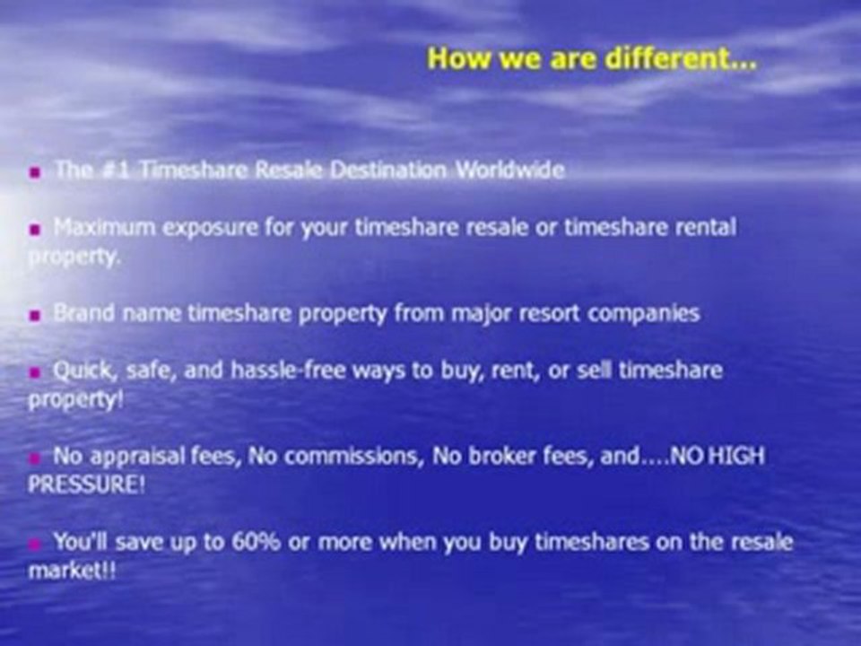 Skyblue Solutions Timeshare Marketing Programs