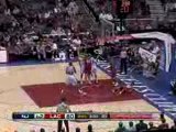 Baron Davis gets the steal and Rasual Butler gets the slam o