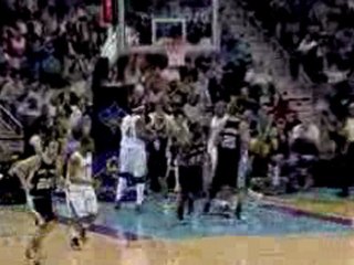 Tony Parker crosses up the defense and gets the shot to go o