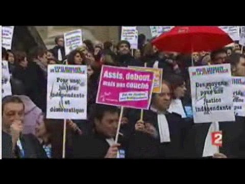 manif avocats magistrats 14-01-10...quasi rien au 20h