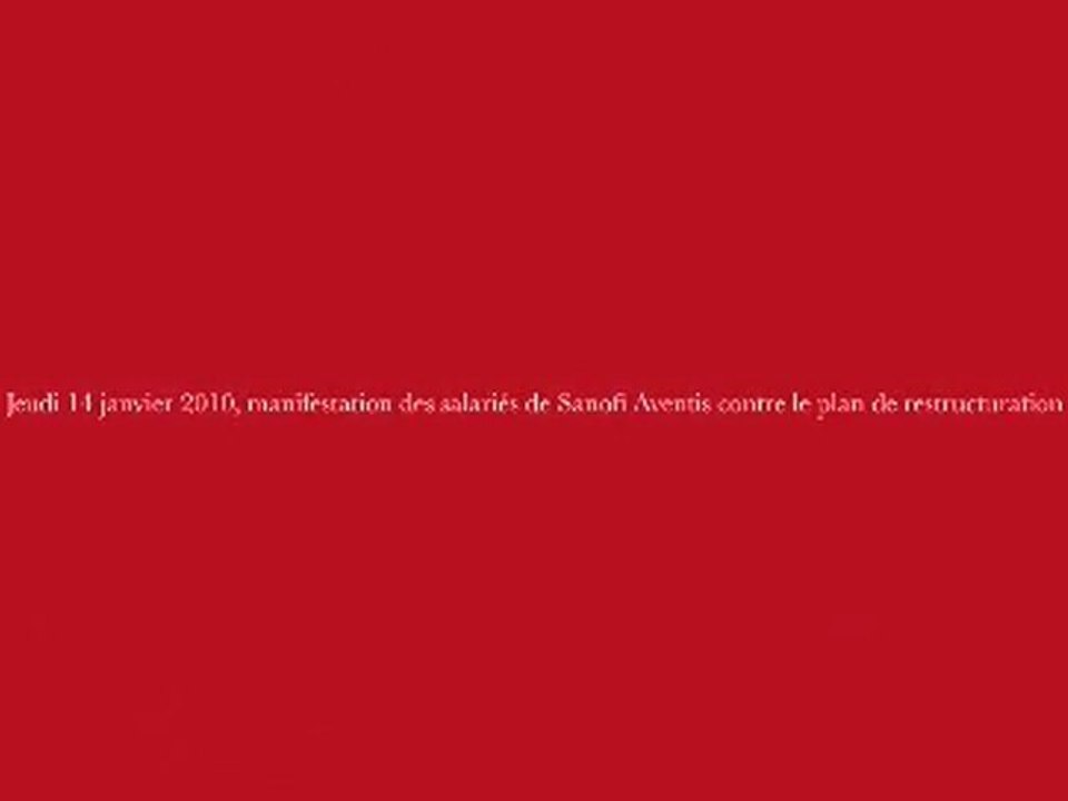 sanofi aventis manifestation