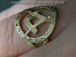 Masonic Ring - Man's Gold SAL02