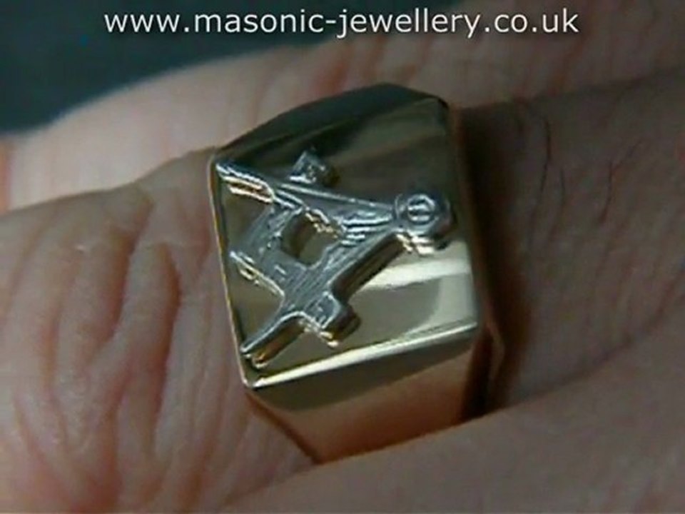 Gold Masonic Ring SAL03