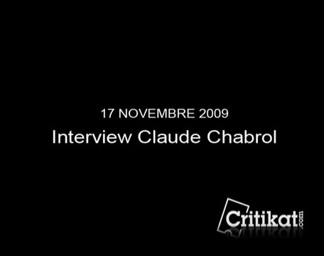 Interview Claude Chabrol