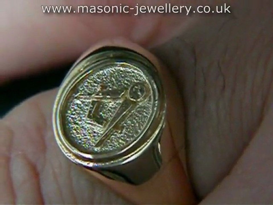 Gold Masonic Ring SAL05