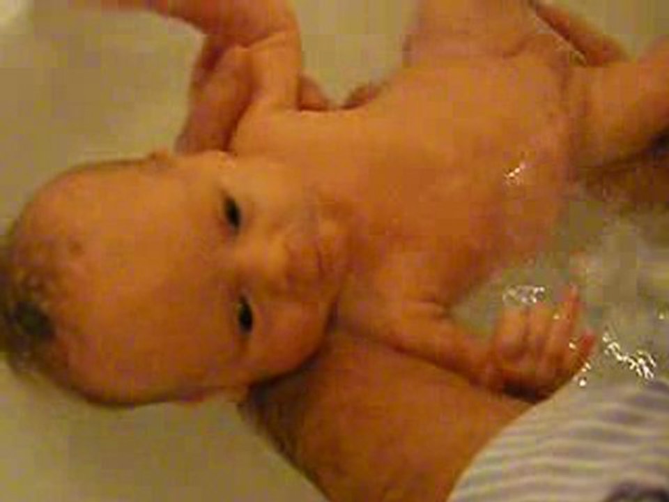 dans le bain!
