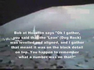 Moon Hoax- Disney Dog Rock With A Compass Rose in Fake Moon