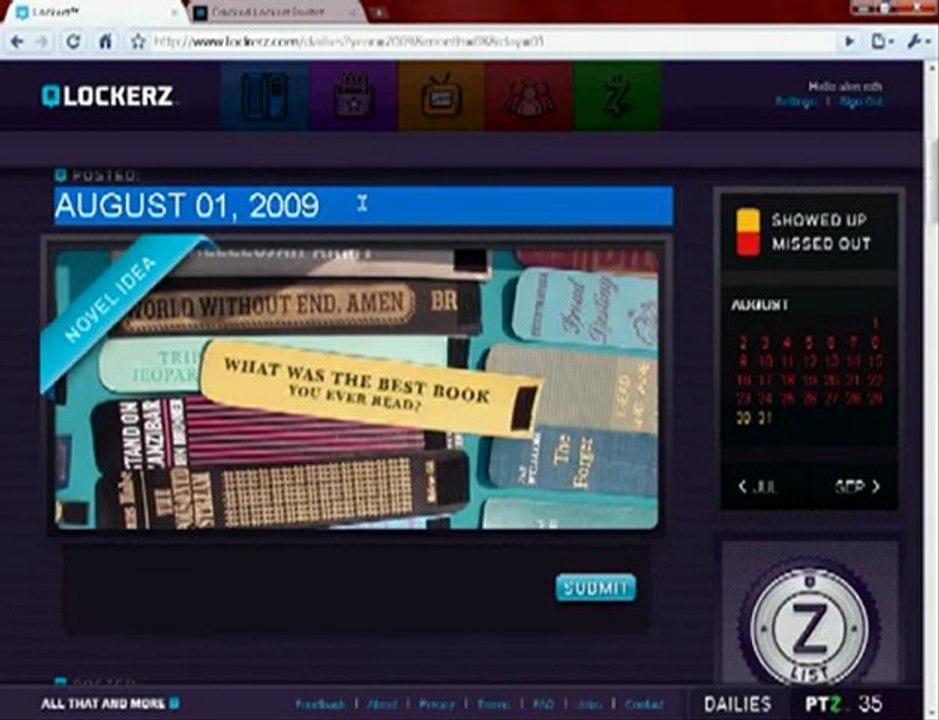 WORKING Lockerz Hack: GET PTZ FOR OLD DAILYS 2010