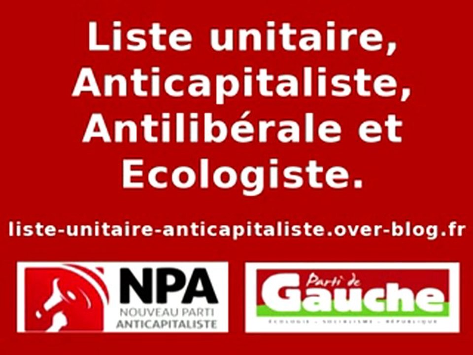 Liste unitaire NPA PG Basse Normandie Régionales 2010