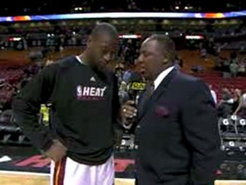 Miami's Dwyane Wade talks about his game against the Pacers