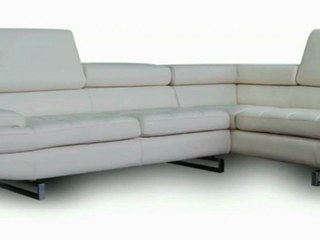 L shaped white leather sofa for slfurniture.com.au