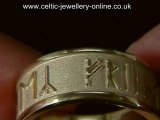 Celtic Ring - Gold Runic DWO376