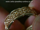 Celtic Ring - Gold Celtic knotwork DWO360