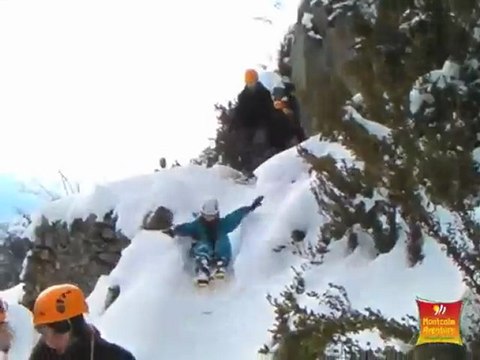 Via Ferrata Arête Sud en hiver - Vicdessos Ariège Pyrénées