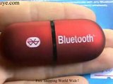 USB Red Bluetooth V2.0 Dongle Adapter for Computer - $2.78