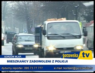 MIESZKAŃCY ZADOWOLENI Z POLICJ