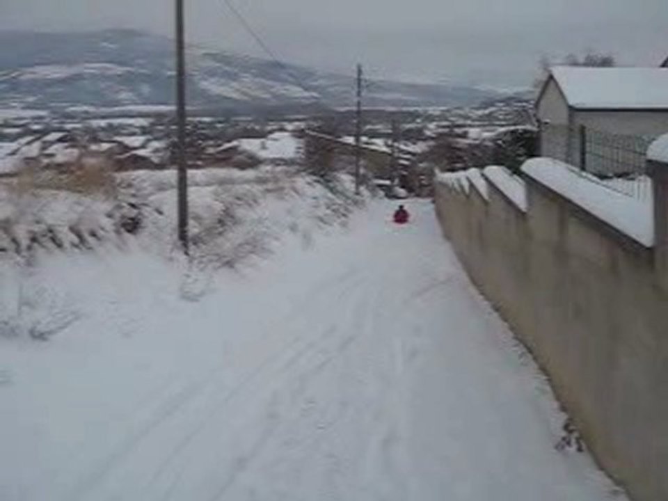 10 JANVIER  descente en luge aux Martres