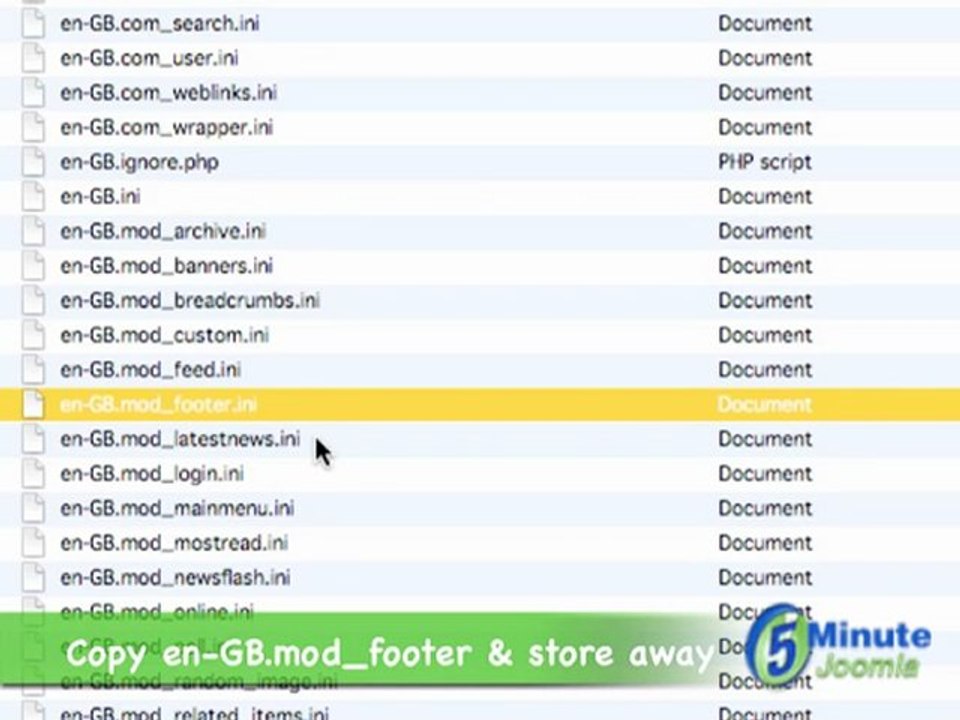 Changing Copyright Information In Joomla