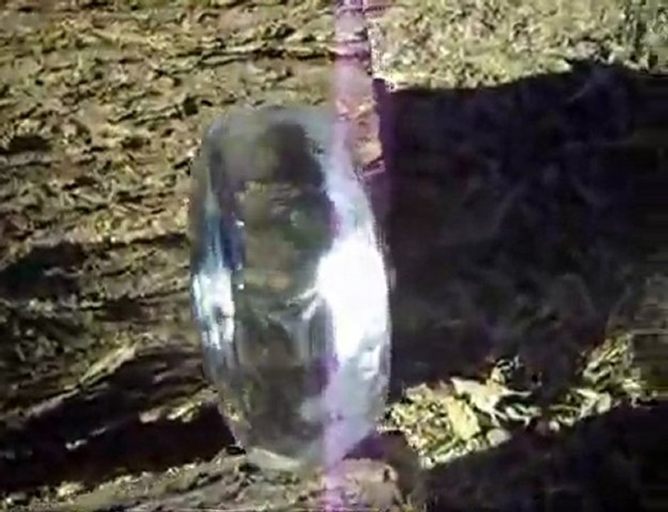 How to make fire with Ice - survival trick
