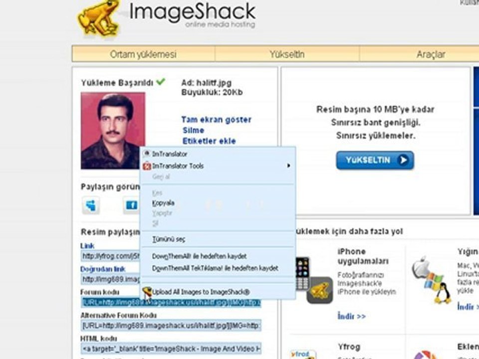 Halit  Resim Yükleme videolu anlatım