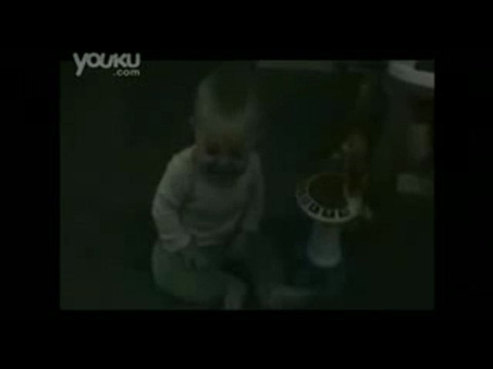 funny baby was scared by farting, INA assistant