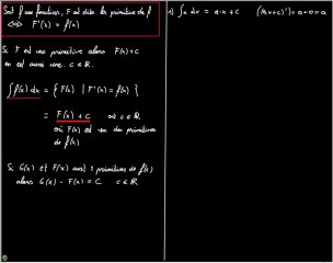 Définition de l'intégrale et intégrales usuelles