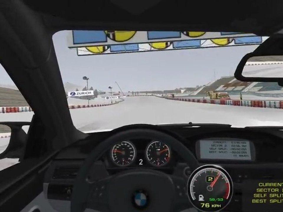 rFactor - BMW M3 E92 at Nurburgring in Snow