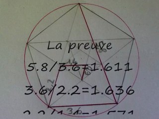 Nombre d'or pentagone régulier