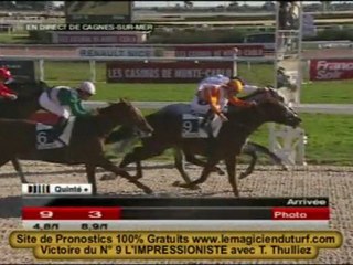 vidéo du Quinté à Cagnes 22 janvier 2010 PRIX DE MARSEILLE