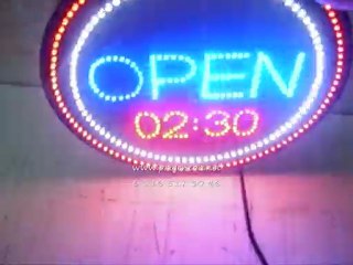 led tabela open 2 led tavan aydınlatma