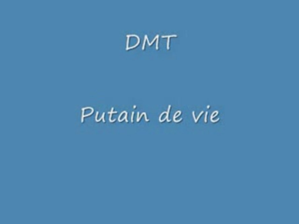 DMT - Putain de vie