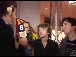 Momentos previos de los Premios Cadena 100 2007