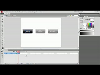 How to make a navigation bar - Flash CS4 Tutorial
