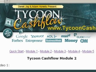 Tycoon Cashflow Preview | step by step affiliate ...