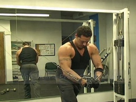 Personal Trainer Micah LaCerte Blasting Chest