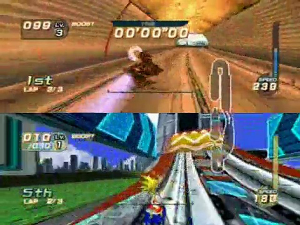Sonic Riders Shadow v.s Super Sonic