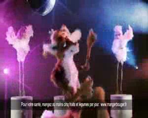 pub sucre daddy le renard et la poule