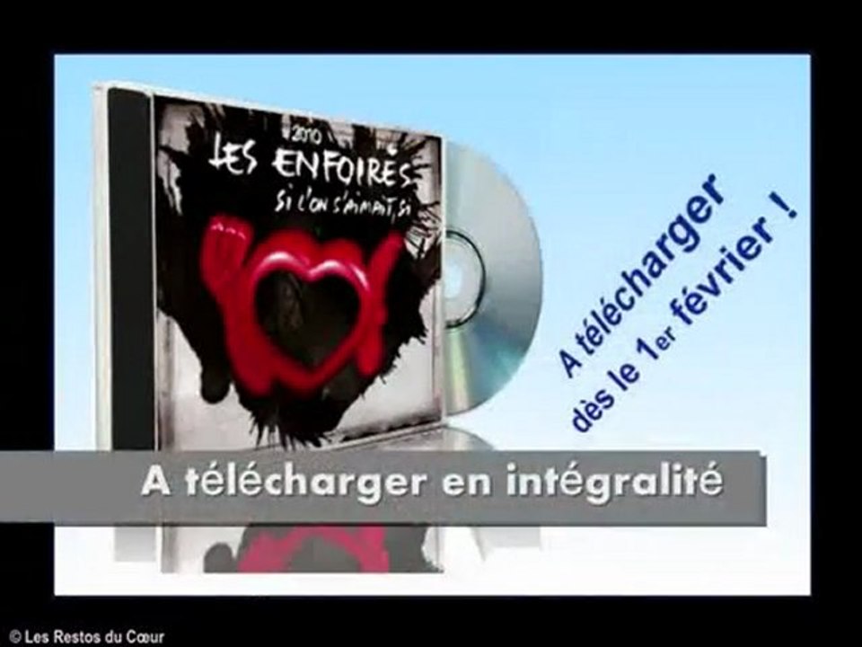 Enfoirés 2010 : Extrait "Si l'on s'aimait, si"