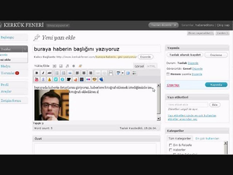 Kerkük Feneri - Haber ve Makale Ekleme - Wordpress