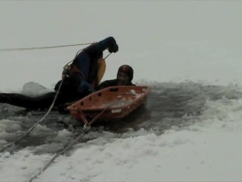 manoeuvre pompiers aux étangs des moines
