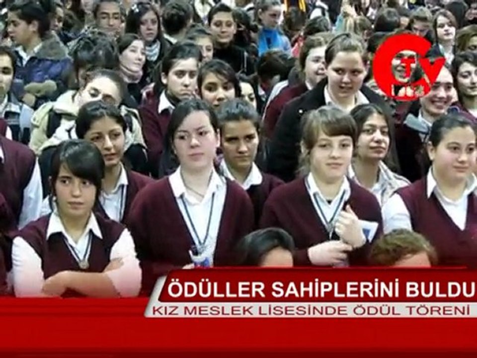Kız Meslek lisesinde ödül töreni