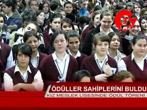 Kız Meslek lisesinde ödül töreni