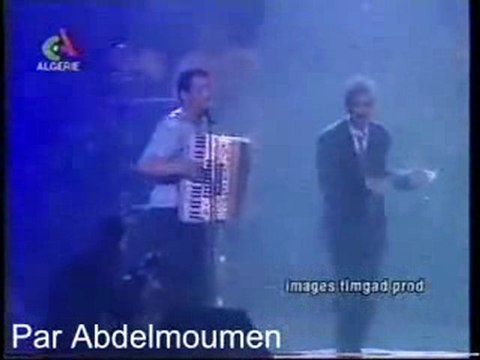 boutaiba et cheb khaled sur scene ..