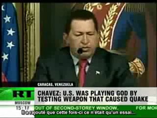 HUGO CHAVEZ Les USA à lorigine du séisme